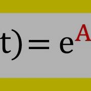 ODE And Matrix Exponentials