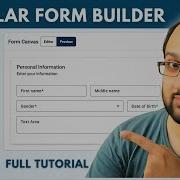 Build A Dynamic Form Builder With Angular Material Drag Drop Code Export Part 1