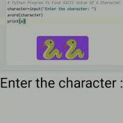 Python Find ASCII Value Of A Character Python Tutorial Shorts EICS