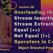 Overloading Stream Insertion Stream Extraction Equal Not Equal Operators In C Urdu Hindi