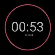 53 Second Countdown Timer IPhone Timer Style