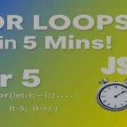 Learn JavaScript FOR LOOPS In 5 Minutes