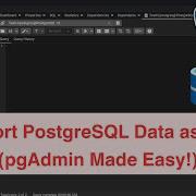 Экспорт данных PostgreSQL как Sql PgAdmin это просто
