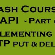 Crash Course API Part 6 Implementing PUT And DELETE Method Yusy4code