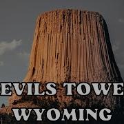 Devils Tower National Monument Wyoming USA 4K Aerial View By Drone With Calming Music