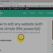 Edit Any Website Javascript Trick