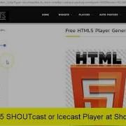 HTML5 SHOUTcast Player Embedded In Wordpress
