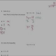 Year 8 Chapter 7 Equations And Inequalities Practice Test Solutions
