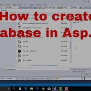 Asp Net Tutorial 3 Create Sql Database In Asp Net With C Database Connection In Asp Net 2017
