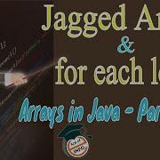 Jagged Arrays And For Each Loop In Java Arrays Tutorial Part 2