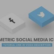 CSS Isometric Social Media Icons CSS 3D Icon Hover Effects