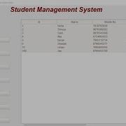 Student Management System With MySQL Using Python Part 4