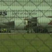 QANTAS A380 ENGINE EXPLOSION VIEW OF HOLE IN WING