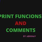 6 STRING PRINT FUNCTION COMMENTS IN PYTHON How To Print And Comment