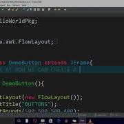 Creating Buttons In Java Using Java Swing Inherited From Abstract Button Class Tutorial 1