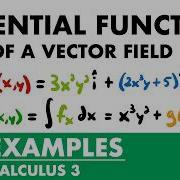 Potential Function Of A Vector Field Examples Calculus 3 JK Math