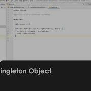 Scala Singleton Object