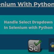 7 How To Handle Dropdown With Select In Selenium With Python Selenium Webdriver Tutorial Python