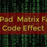 Notepad Matrix Falling Code Effect
