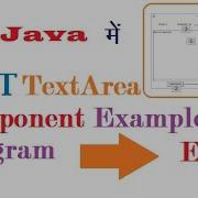 AWT TextArea Component Example Program With Event Handling In Java ह द म