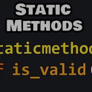 Learn Python STATIC METHODS In 5 Minutes