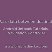 10Pass Data Using Safe Args Gradle Plugin Navigation Controller Android Studio Tutorial