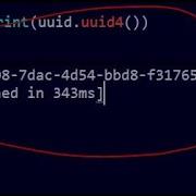 Generate Id Using Uuid Python