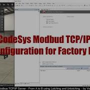 CODESYS Modbus TCP IP Server Setup For Factory I O Run Simulations Without A PLC