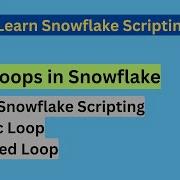 Basics Of Loops In Snowflake Scripting Snowflake Scripting Tutorial Loop