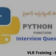 Python String Assigment Or Python Strings Interviews Questions In Telugu 01