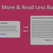 How To Create A Read More And Read Less Button Using HTML CSS And JavaScript