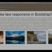 Responsive Text In Bootstrap Using Fit Text