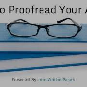 How To Proofread Your Article