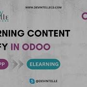 Odoo ELearning Content Notify Odoo Odootutorials