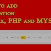 How To Add Jquery PHP Pagination HD