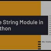String Module In Python