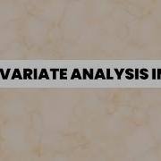 Multivariate Analysis In SPSS