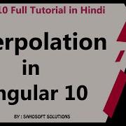 Interpolation In Angular 10 Angular 10 Full Tutorial In Hindi