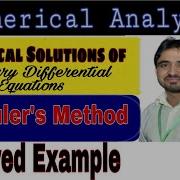 Euler S Method Solved Example