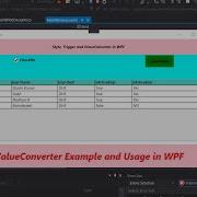 IValueConverter Example And Usage In WPF C