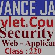220 Security In Web Application Advanced Java Servlet Programming Tutorial Advanced Java Servlet