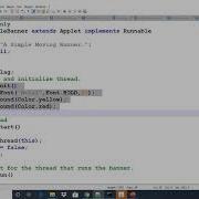 A Simple Moving Banner Using Java Applet