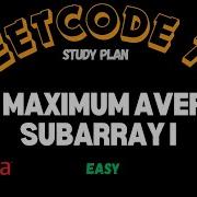 Leetcode 643 Maximum Average Subarray I Easy Java Solution