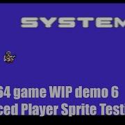 System X New C64 Game WIP Demo 6 2021 Enhanced Player Sprite Testing