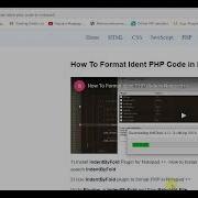 How To Format Ident HTML Or XML Code In Notepad