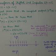 Z Transform Of Shifted Unit Impulse Function