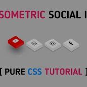 CSS Isometric Social Media Icons Icon Hover Effects Html Css 3D Icon Hover Effects Hindi Urdu