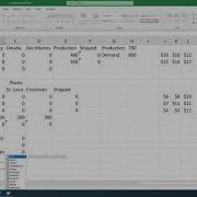Transshipment Problem Solving Using Microsoft Excel