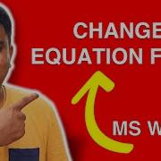 How To Change The Default Equation Font In MS Word