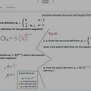 Translate Between Recursive And Explicit Definitions